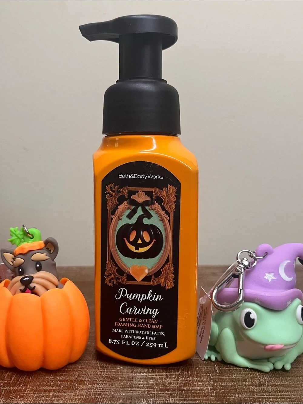 Bath & Body Works Fall Puppy Frog PocketBacs Pumpkin Carving Foaming Hand Soap